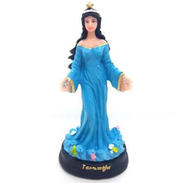 Imagem de Iemanjá Orixá Estátua Imagem Rainha Mar em Resina 12cm - Iemanja