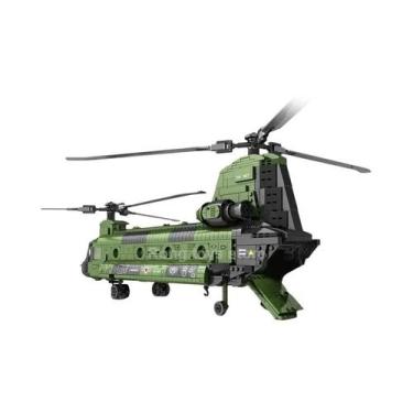 Imagem de Blocos De Montar Helicóptero Militar Chinook Para Crianças 1622PCS Mod