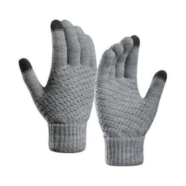 Imagem de Luvas Unissex Quentes De Inverno Com Tela Sensível Ao Toque, Dedo Inte