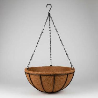 Imagem de Vaso de Planta Pendente Fibra De Coco 25cm com corrente - ECOEPONTO