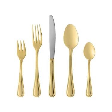 Imagem de Faqueiro 30pc aco inox avalon dourado - ROJEMAC IMPORTACAO E EXPORTACA