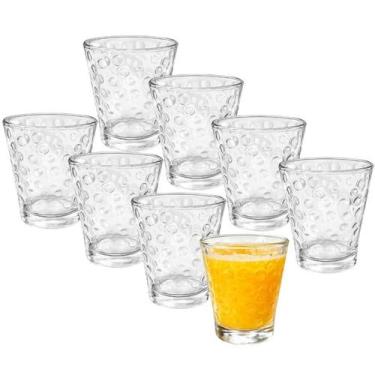 Imagem de Kit 8 Copo De Vidro Caipirinha Baixo Whisky Caldereta 350ml - CLICK HO