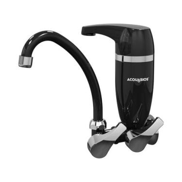 Imagem de Torneira Filtro De Cozinha De Parede 1/4 De Volta Bica Móvel - Geral