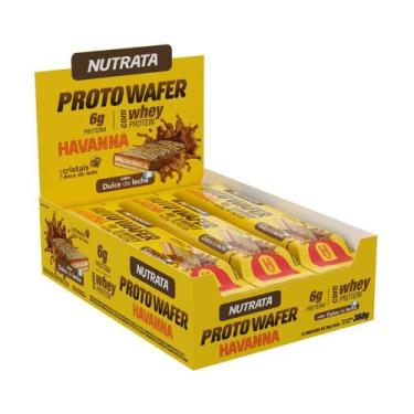 Imagem de Barra de Proteína Proto Wafer Havanna 30g 12 Unidades Nutrata, Doce de