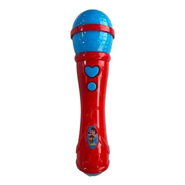 Imagem de Brinquedo Microfone Infantil Som Voz Diversão Karaokê - Cante, Brinque E Solte A Voz Vermelho