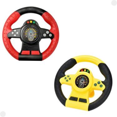 Imagem de Volante Educativo Giro 360 Com Som - Dm Toys, Amarelo
