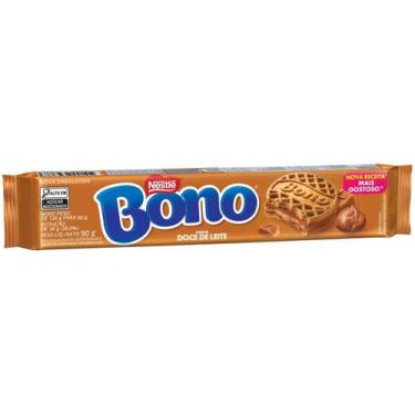 Imagem de Biscoito Recheado Sabor Doce de Leite Bono 90g, 1 Unidade, Doce de Lei