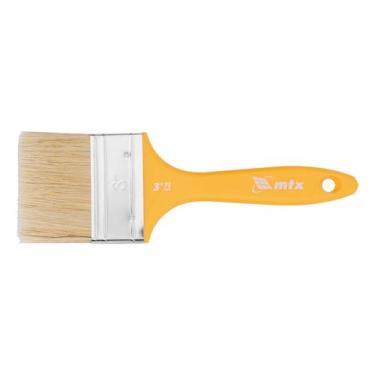 Imagem de Pincel 3 para verniz cerdas brancas cabo de plastico 1pc mtx