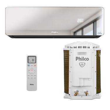 Imagem de Ar Condicionado Split Inverter Philco PAC12QG Espelhado 12000 BTUs Quente e Frio 220V