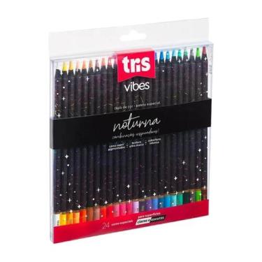 Imagem de Lapis De Cor - Tris Vibes - Tons Noturna - 24 Cores