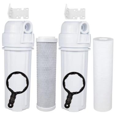 Imagem de Filtro Caixa Dágua 1 Polipropileno 1 Carvão Ativado Completo - Royal B