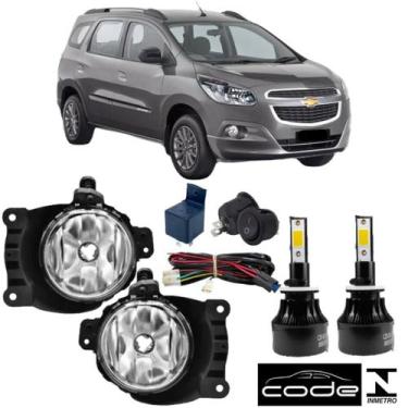 Imagem de Kit farol milha chevrolet spin 2013 14 15 2016 com super led - BIBAS