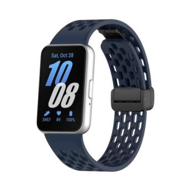 Imagem de Pulseira De Substituição Para Relógio Samsung Galaxy Fit 3, Em Silicon