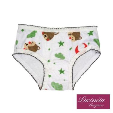 Imagem de Kit 6 peças - Calcinha Infantil criança menina - 100% Algodão, com For