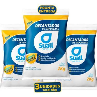 Imagem de Kit com 3 Sulfato de Alumínio Clarificante Decantador De Impurezas Pro