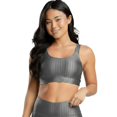 Imagem de Top de Academia New Zig 3D Bella Fiore Roupa Para Treino Alta Compressão Fitness Muscul...
