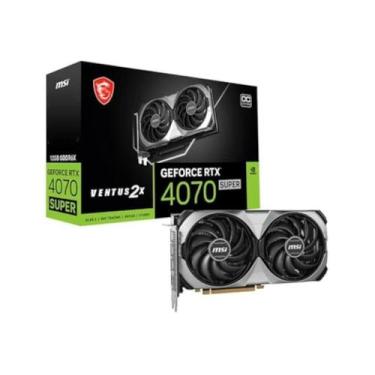 Imagem de Placa de Vídeo MSI Super Ventus 2X OC RTX 4070 12GB GDDR6X cor:cinza, 