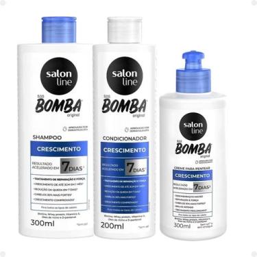 Imagem de Kit Salon Line SOS Bomba Crescimento Capilar: Sh+Cond+Cr Pentear