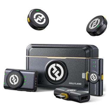 Imagem de Microfone Sem Fio Hollyland Lark M2 Combo Lapela Profissional iPhone A