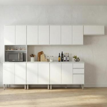 Imagem de Cozinha Completa Nina 6 Módulos Branco