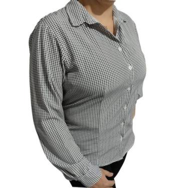 Imagem de Camisa Feminina Social Manga Longa Espandex Não Amassa - Repelique, Pr