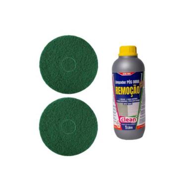 Imagem de Piso Encardido Limpeza Profissional Com 2 Disco 350 Verde 3m