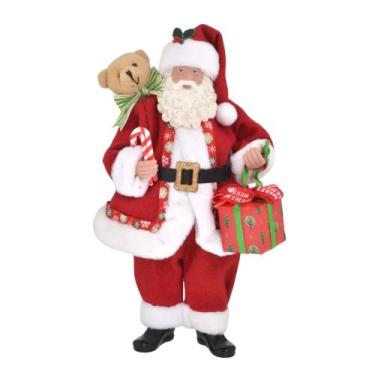 Imagem de Papai Noel Decorativo com Presente 26cm Espressione - Espressione Mabr