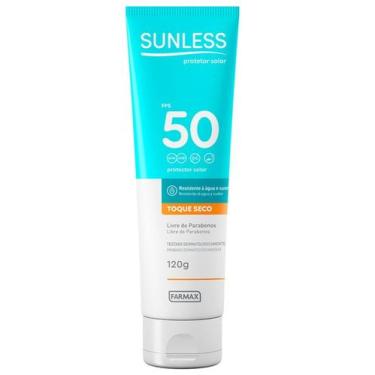 Imagem de Protetor solar sunless fps50 toque seco 120g - FARMAX