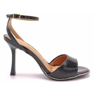 Imagem de Sandália Feminina Salto Agulha Vizzano 6552.101, Preto, 38