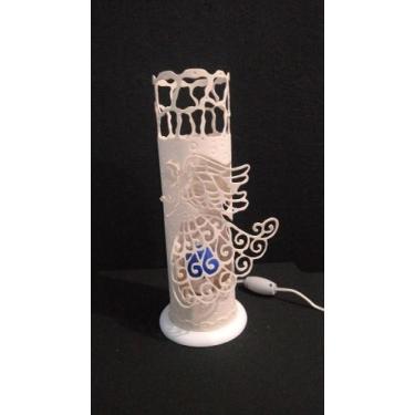 Imagem de Luminaria de mesa anjo em 3D  artesanal no pvc - Luminariasmc, Bivolt