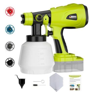 Imagem de Pulverizador de tinta Histely Cordless para bateria Ryobi 18V 1000mL, 