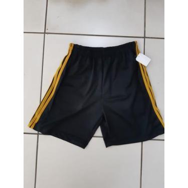 Imagem de Bermuda Masculina com Bolso Tecido Dry Fit - Ases, P, Preto fx mostard