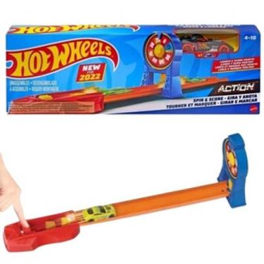 Imagem de Hot Wheels Pista De Acrobacia Girar E Marcar Mattel, 32 cm