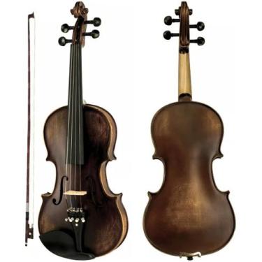 Imagem de Violino Scarlett SCV 644 4/4 Maciço C/ Case Marrom-Claro