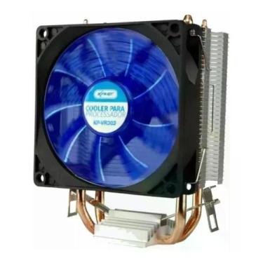 Imagem de Cooler Para Processador Intel E Amd Com Led Azul Kp-Vr303 - Knup