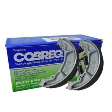 Imagem de Patins Freio Cb300/cg150 Fan/ Biz100/nxr125 Bros/cg 125 Fan - COBREQ