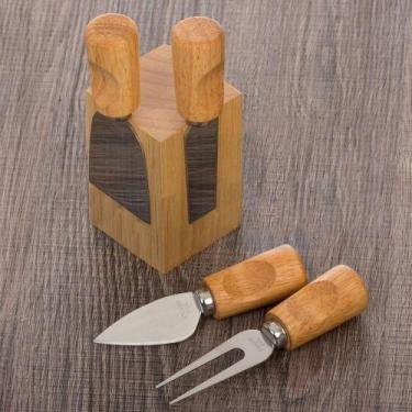 Imagem de Jogo de Facas para Queijo com Suporte - Unyhome - Uny home