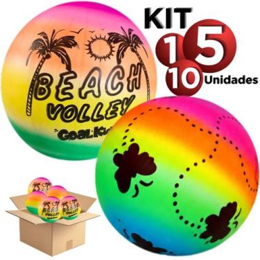 Imagem de Bola De Vinil Dente de Leite Multicolorida Futebol Praia - - Europio, 