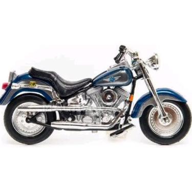 Imagem de Miniatura Moto Harley Davidson Flstf Fat Boy 1998 1/18 Mais - Maisto, 