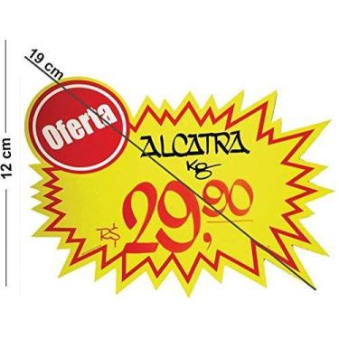 Imagem de Cartaz Para Marcacao Splash Oferta Amarelo 12X19Cm - RADEX