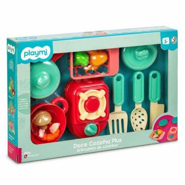 Imagem de Doce Cozinha Plus Cardoso Brinquedo Infantil De Casinha Com Acessórios