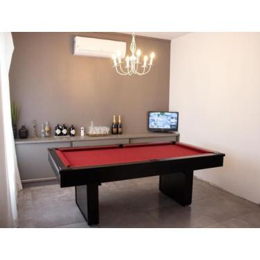 Imagem de Mesa de Sinuca - 2,52x1,40 - Nelson Bilhares, Bordô