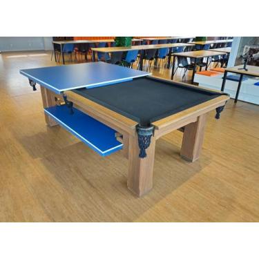 Imagem de Mesa de Sinuca Vintage com Tampo de Ping Pong - 1,96x1,06 - Nelson Bil