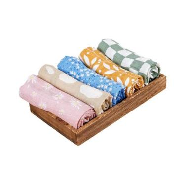 Imagem de Conjunto De Fraldas De Algodão Muslin Macio Para Bebês Recém-Nascidos 
