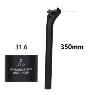Imagem de Poste De Selim De Carbono 20mm Offset 27.2/30.9/31.6mm Para Bicicleta 