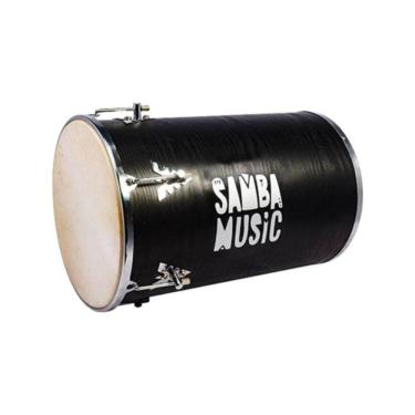 Imagem de Rebolo 921ma Madeira com Aro Confort e Pele Couro Animal 12 Preto PHX Instrumentos 50CM