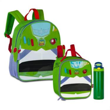 Imagem de Kit Mini Mochila Costas Lancheira Buzz Lightyear Toy Story - Clio Styl