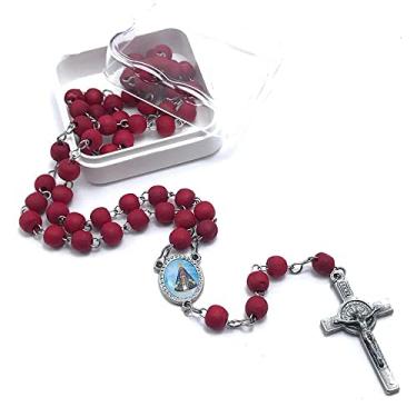 Imagem de Terço Nossa Senhora Aparecida Perfumado de Rosas