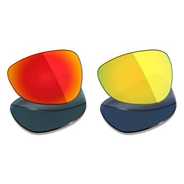 Imagem de 2 pares de lentes polarizadas de substituição da Mryok para óculos de sol Oakley Crosshair 1.0 (2005) – Opções