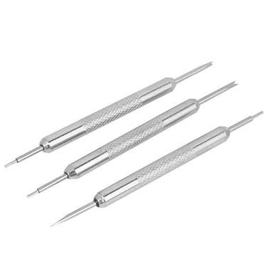 Imagem de 20 peças removedor de pulseira de relógio de cabeça dupla kit de reparo ajustador de pulseira de manutenção ferramenta barra de mola material de liga, 76 mm